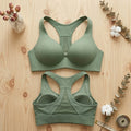 Sage Green Racerback Sports Bra | Fashion Insider